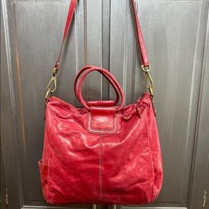 Sheila Hobo Crossbody Purse Red